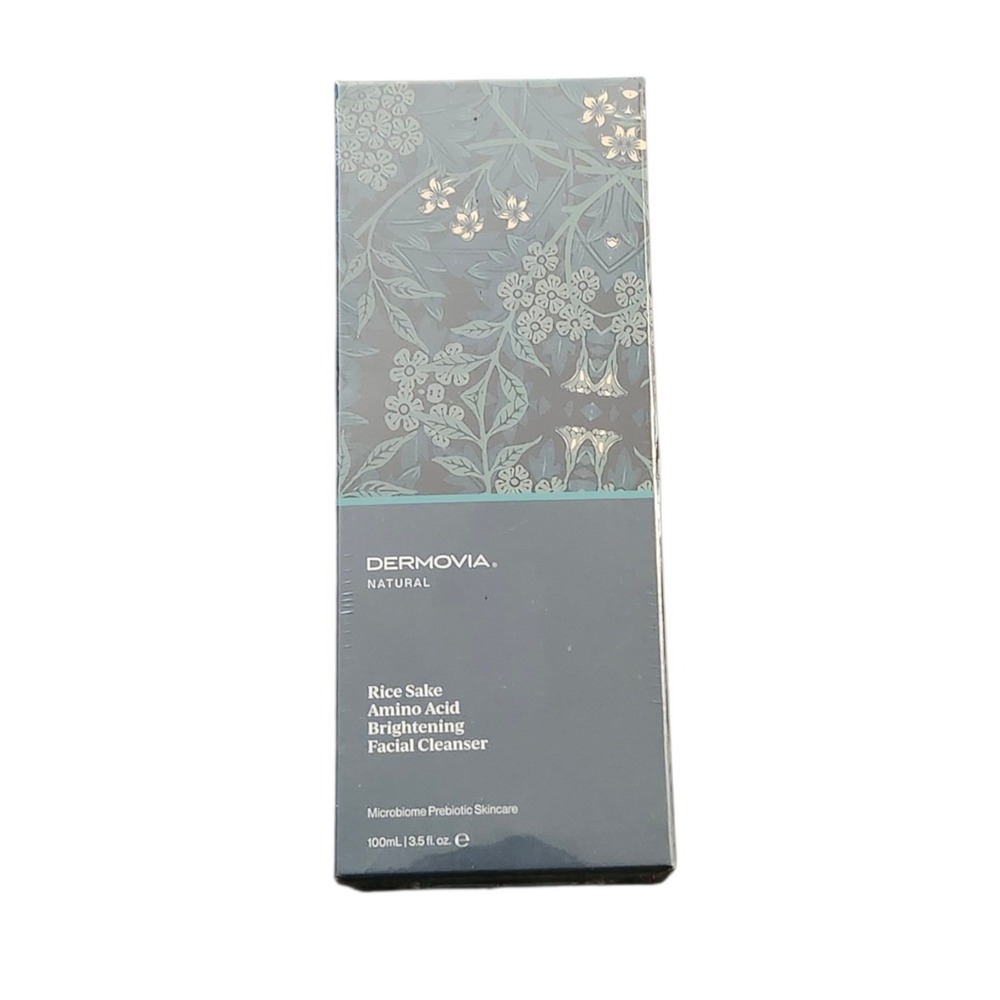 Dermovia Natural Rice Sake Amino Acid Brightening Facial Cleanser 3.5oz NEW